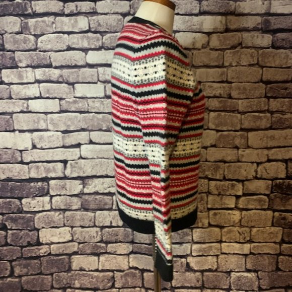 Talbots Fair Isle Cardigan Size MP - Picture 8 of 9